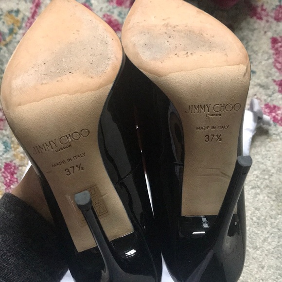 Jimmy Choo Anouk Heel - Black Patent Size 37.5 - Picture 4 of 4